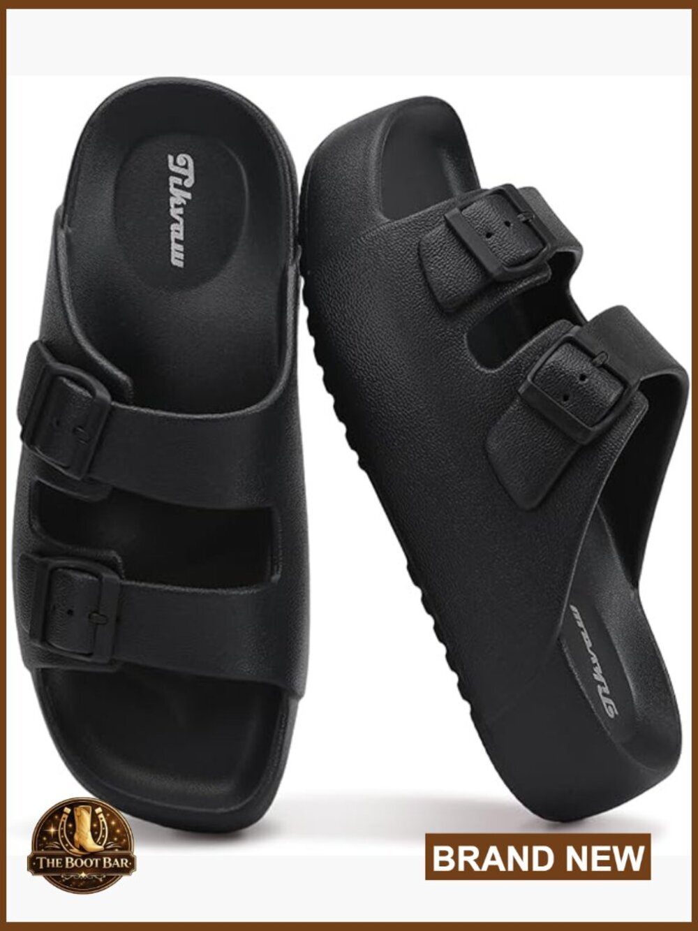 Women Platform Sandals Arch Support Square Toe Adjustable Buckle Comfort Summer